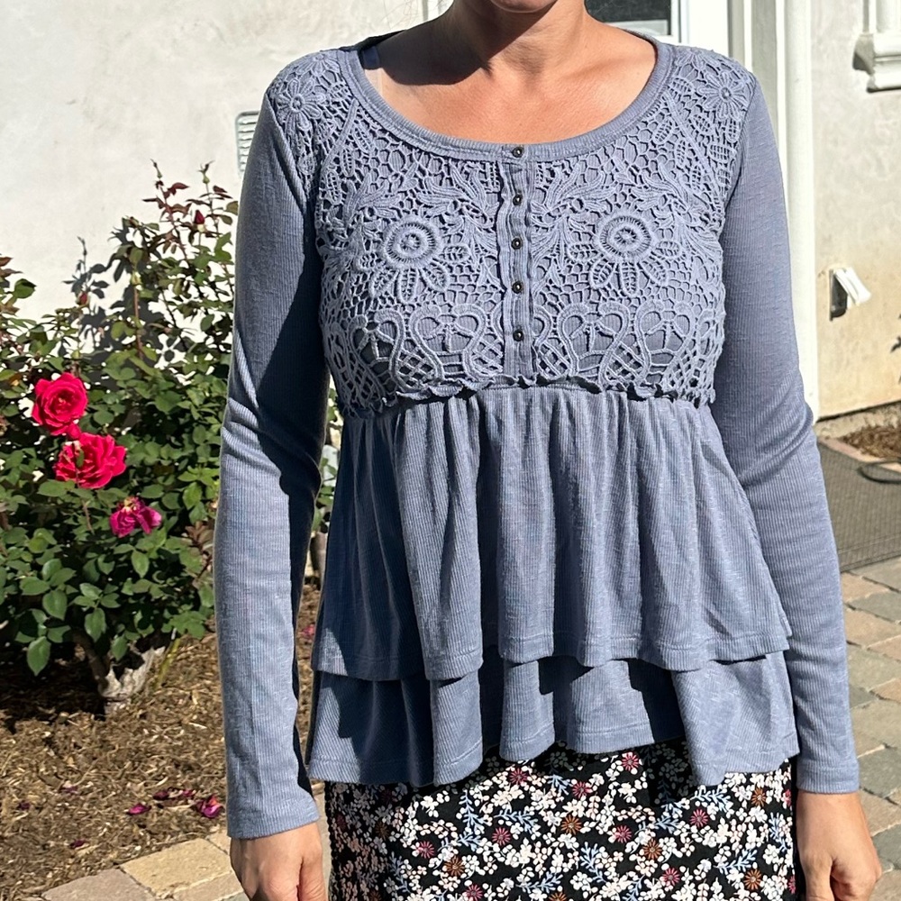 Knox Rose blue/purple long sleeve Women’s XS